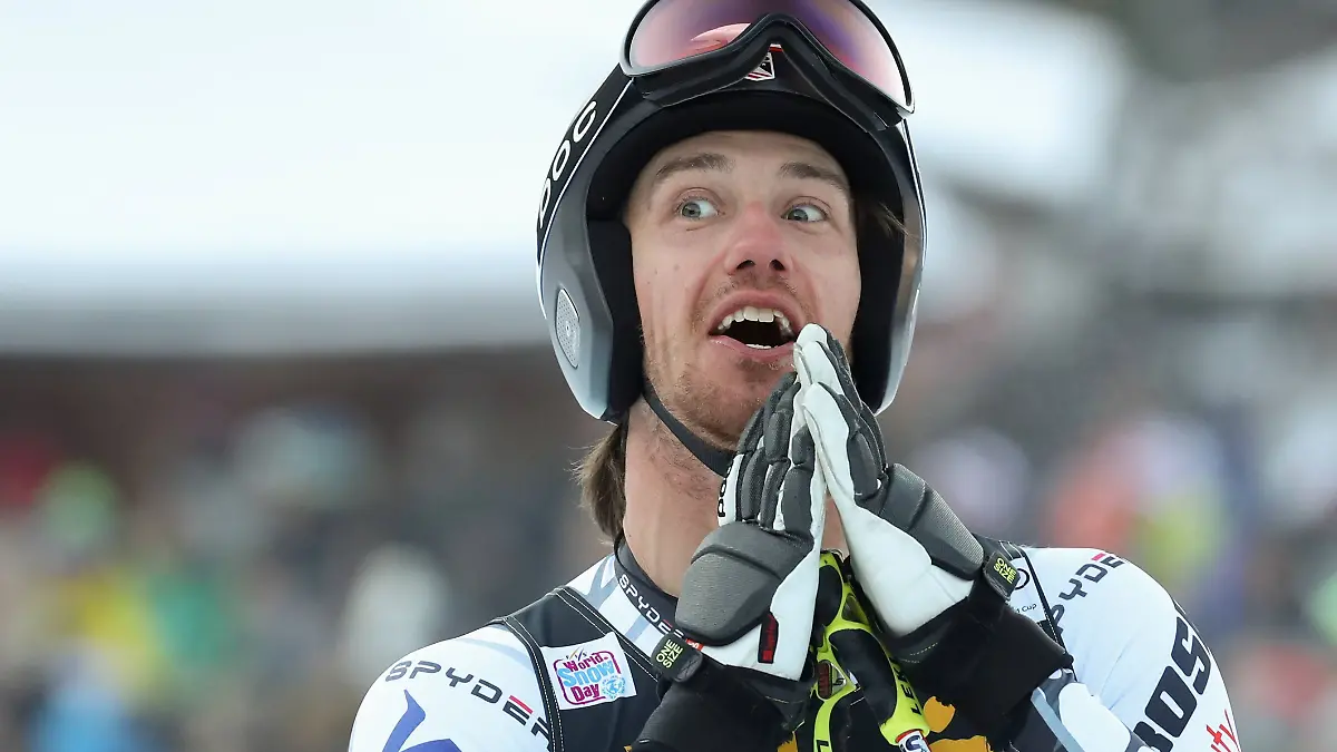 Der US-Skifahrer Bryce Bennett bei Weltcup in Val Gardena.