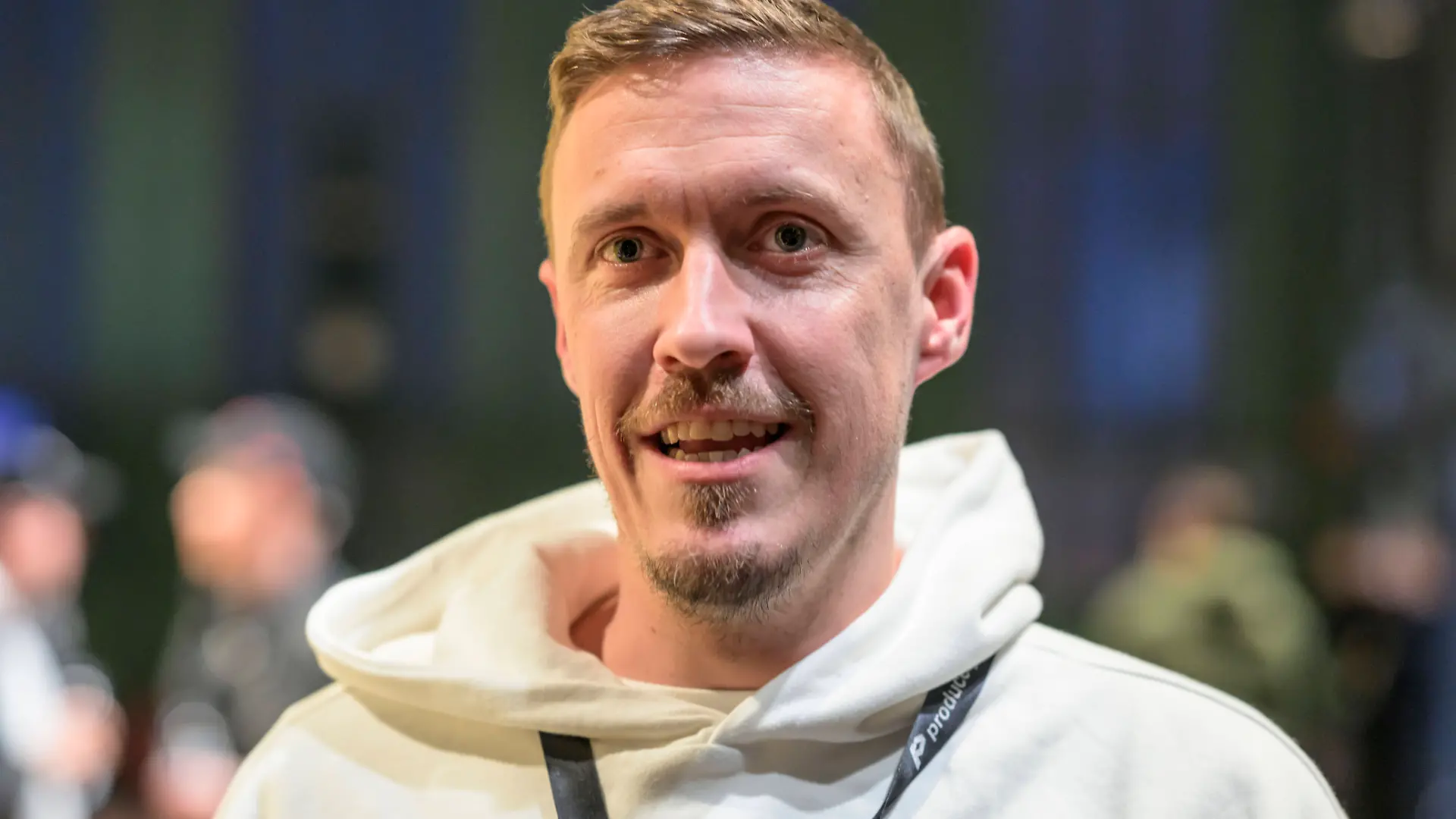 Der ehemalige Fußball-Nationalspieler Max Kruse bei der Baller League in Berlin-Tempelhof.