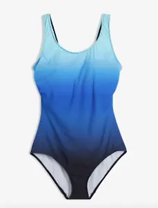 Shape-Badeanzug mit starker Formkraft in Blau