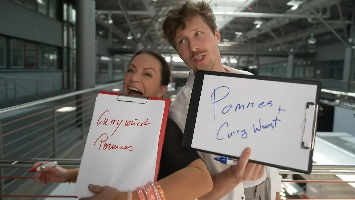 Nicht nur beim Thema Essen sind sich Christine Neubauer und Valentin Lusin einig.