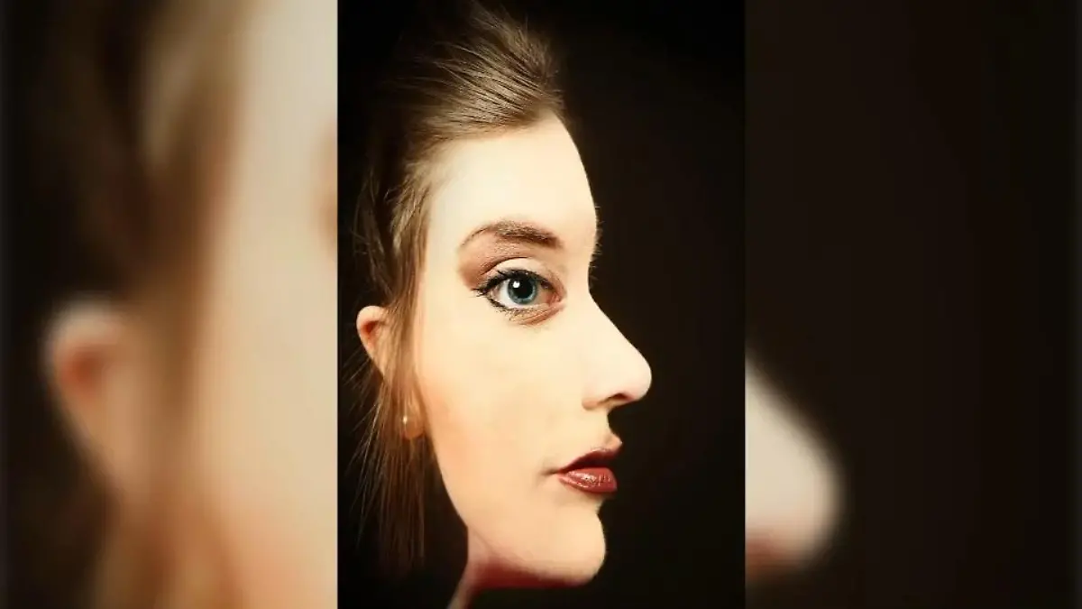 Wie sehen Sie das Gesicht? Optische Täuschung