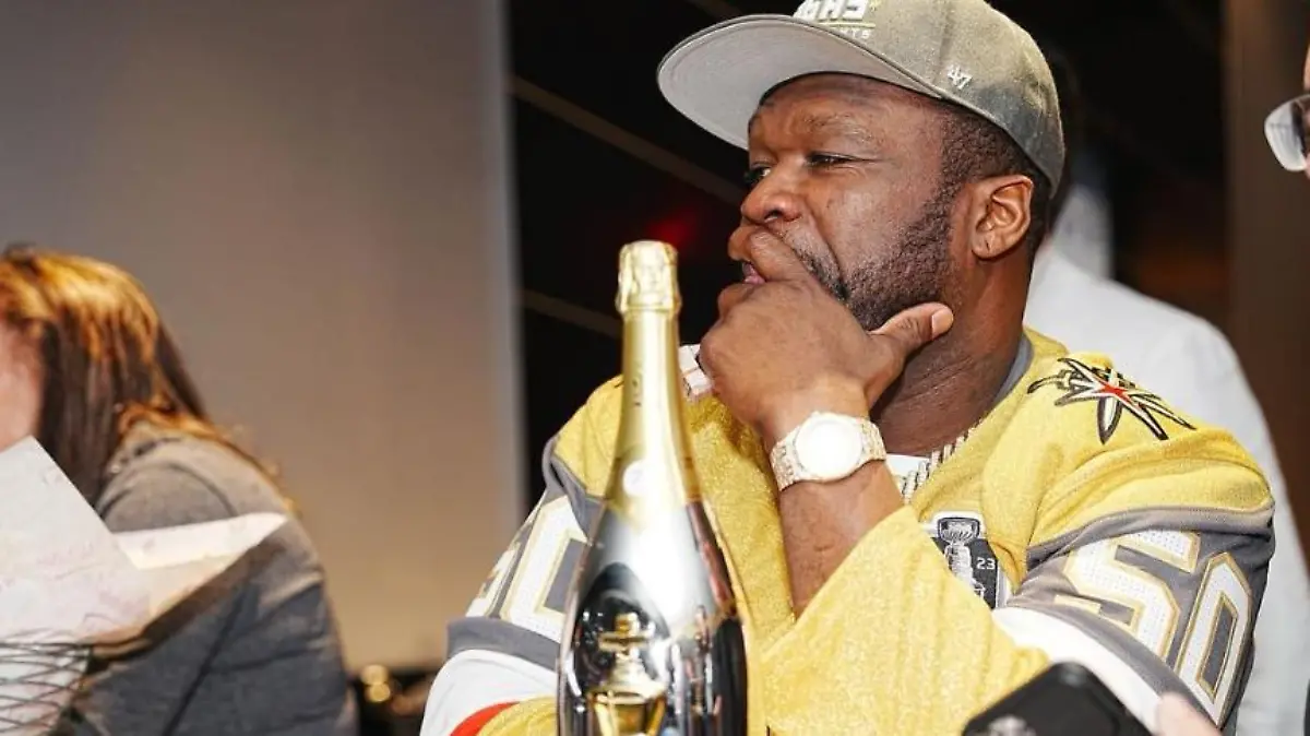 Rapper 50 Cent beim Stanley Cup