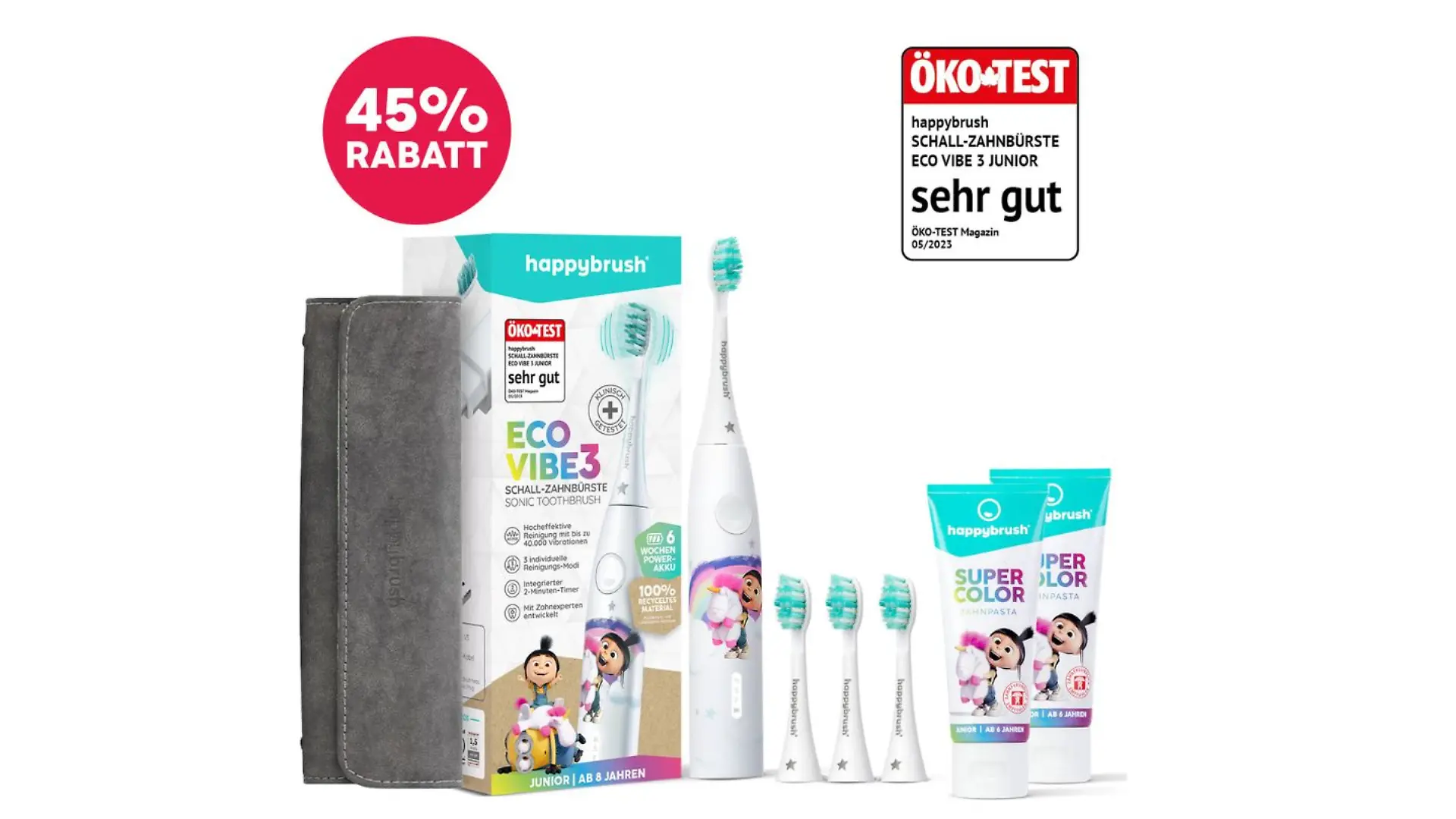 Kinderzahnbürsten-Angebot bei HappyBrush