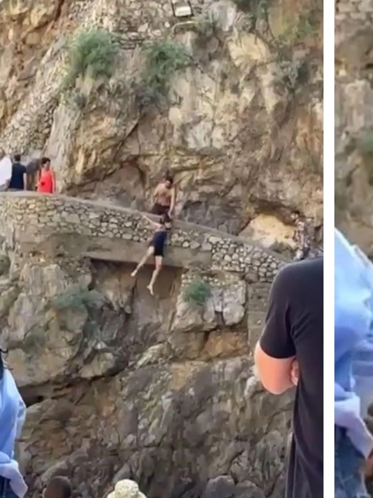 Das hätte übel enden können! Die Felswände in Bucht Fiordo di Furore in Italien sind zwar schön anzuschauen, zum Springen sind sie aber defintiv nicht geeignet. Ein Rat auf den diese Touristen mal lieber gehört hätte. Den schmerzhaften Sprung zeigen wir im Video.