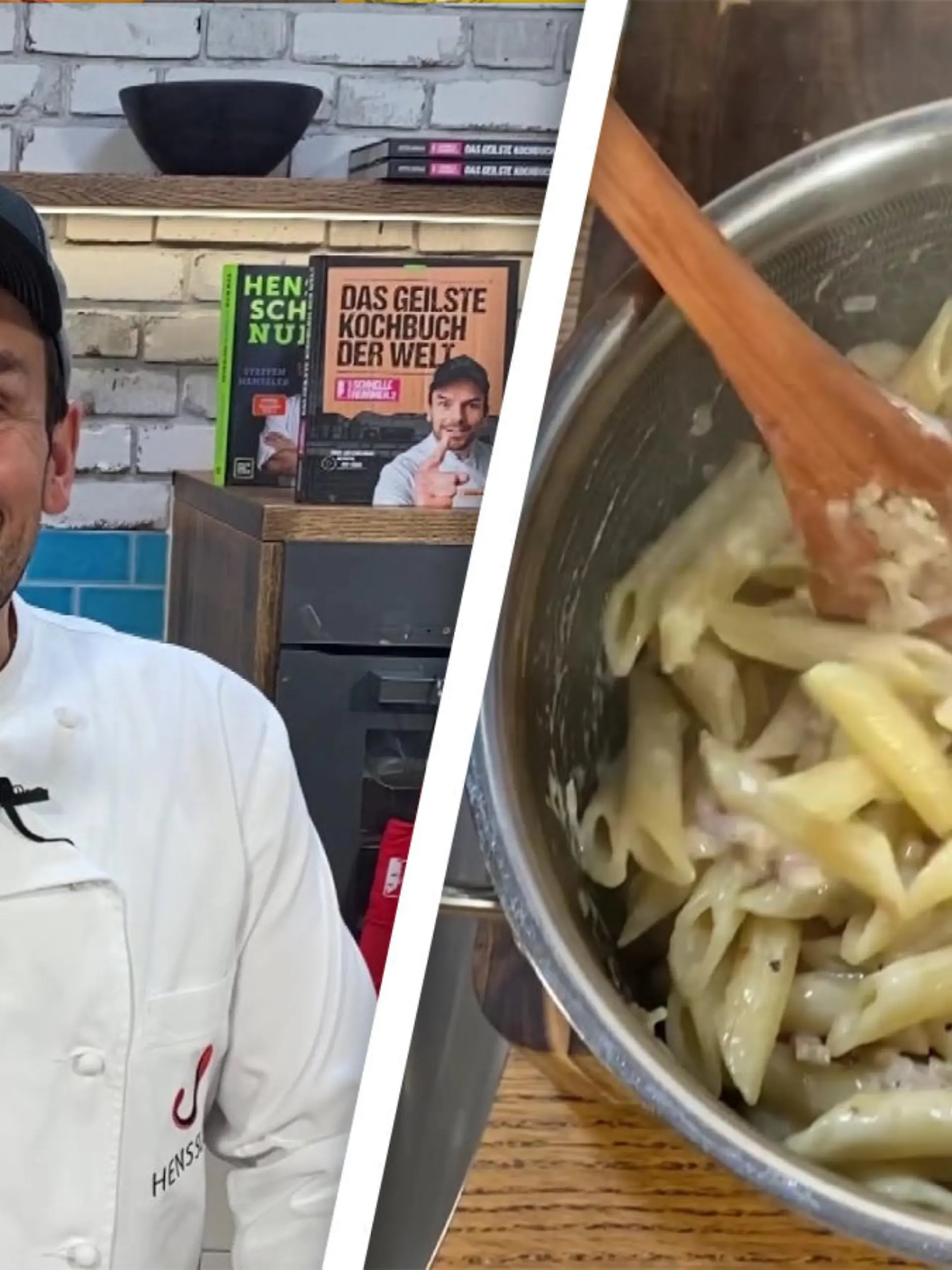 Bei dieser leckeren Pasta Carbonara von Steffen Henssler kommt alles in einen Topf!