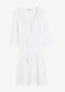Transparentes Strandkleid aus Häkelstrick