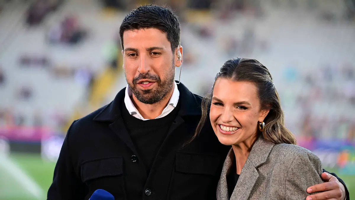 Sami Khedira und Laura Wontorra