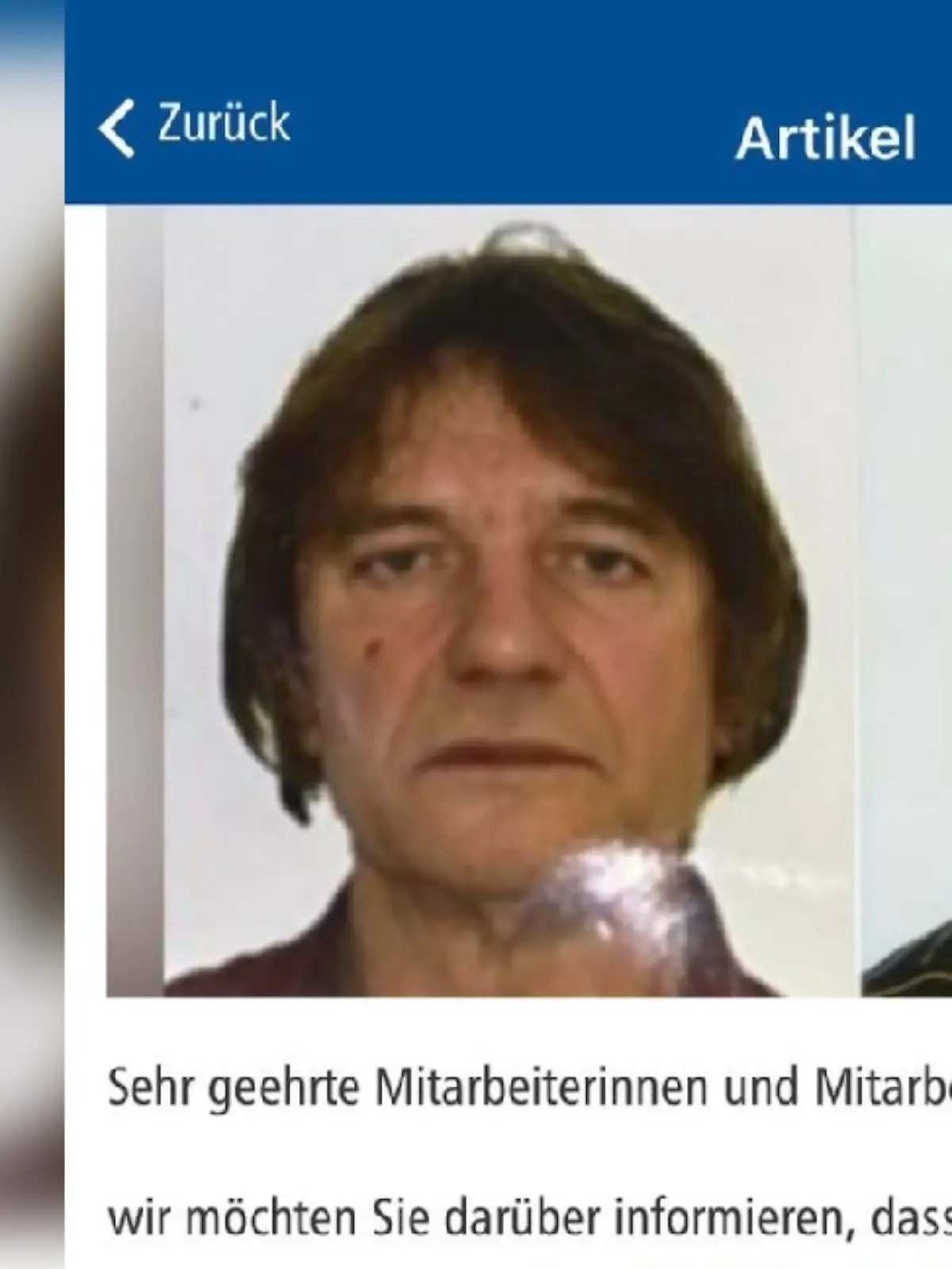 Der letzte Arbeitgeber des Westerwald-Killers Alexander Meisner warnt mit diesem Schreiben.