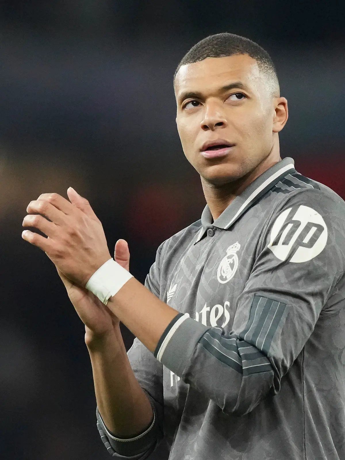 Kylian Mbappe, Stürmer bei Real Madrid, auf dem Fußballplatz 