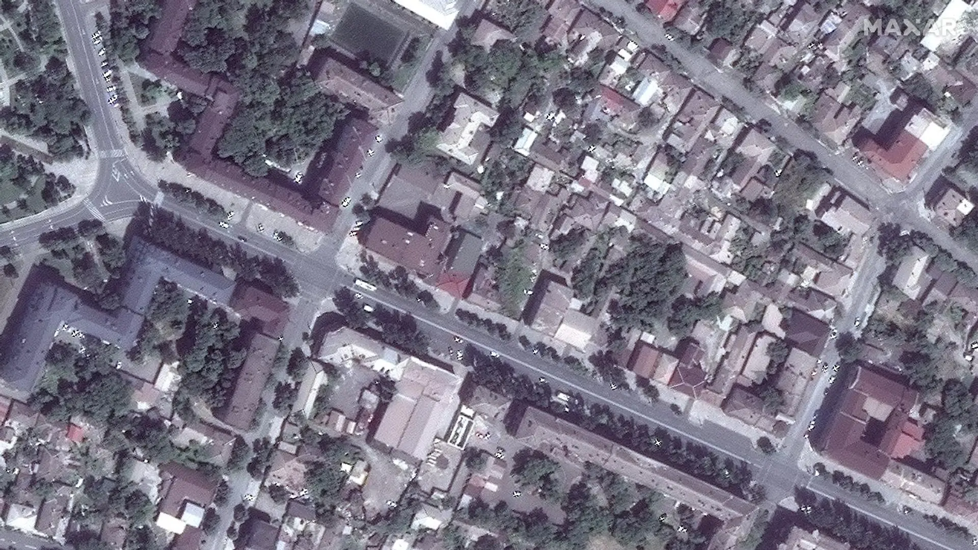 Satellitenbild von Mariupol vor dem Krieg