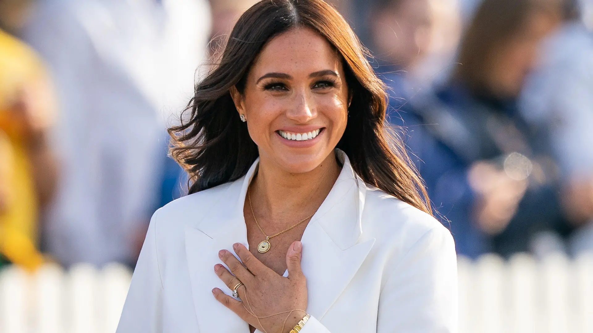 ARCHIV - 15.04.2022, Niederlande, Den Haag: Meghan, Herzogin von Sussex, nimmt an einem Empfang der Stadt Den Haag und des niederländischen Verteidigungsministeriums anlässlich der bevorstehenden Invictus Games im Zuiderpark teil.   (zu dpa: «Herzogin Meghan wird 42 Jahre alt») Foto: Aaron Chown/PA Wire/dpa +++ dpa-Bildfunk +++