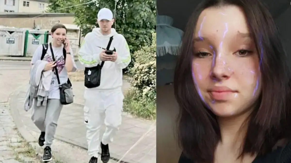 Luisa und Eric H. (19) zusammen in Cottbus. Das Foto wurde am 2. Juni um 18.10 Uhr aufgenommen - dem Tag ihres Verschwindens.