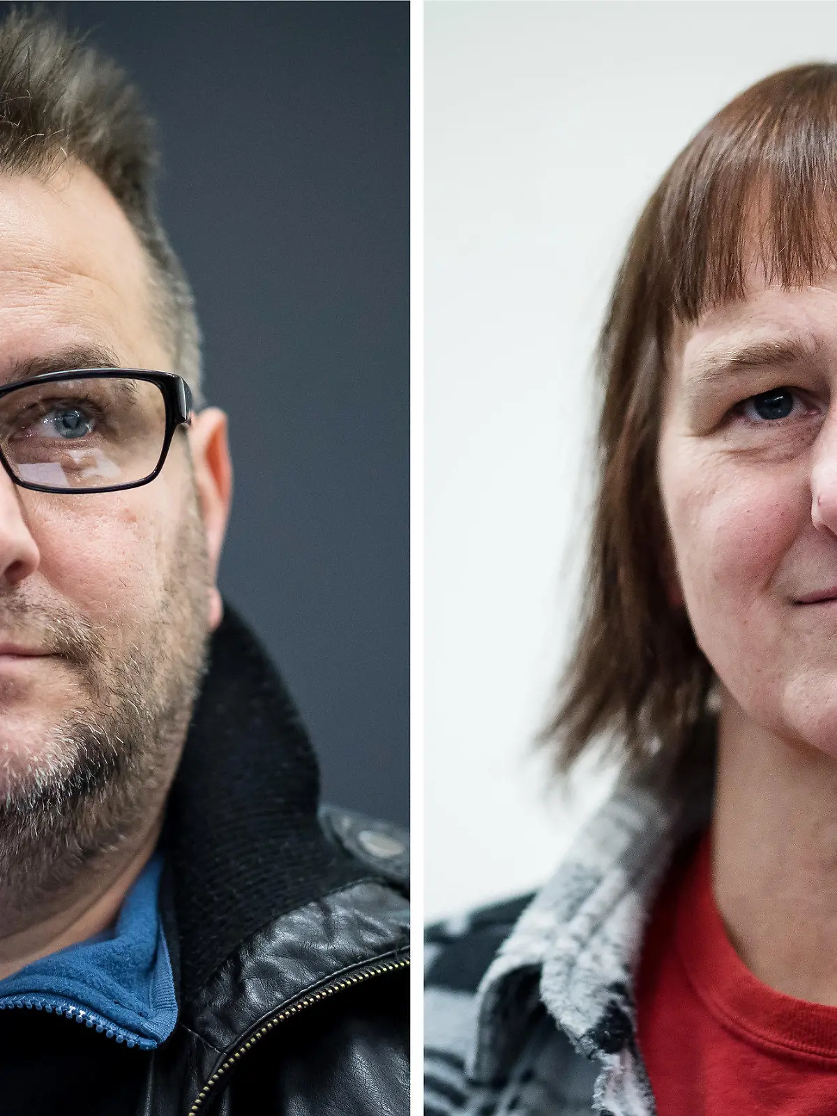 ARCHIV - KOMBO - Der Angeklagte Wilfried Max W. und die Angeklagte Angelika W. sitzen am 13.12.2016 im Landgericht Paderborn (Nordrhein-Westfalen). Im Mordprozess um die tödlichen Misshandlungen im sogenannten Horrorhaus von Höxter befragt das Landgericht Paderborn nun eine Reihe von Zeugen. (Zu dpa: "Tödliche Misshandlungen von Höxter: Kripobeamte als Zeugen" vom 14.02.2017) Foto: Guido Kirchner/dpa +++(c) dpa - Bildfunk+++