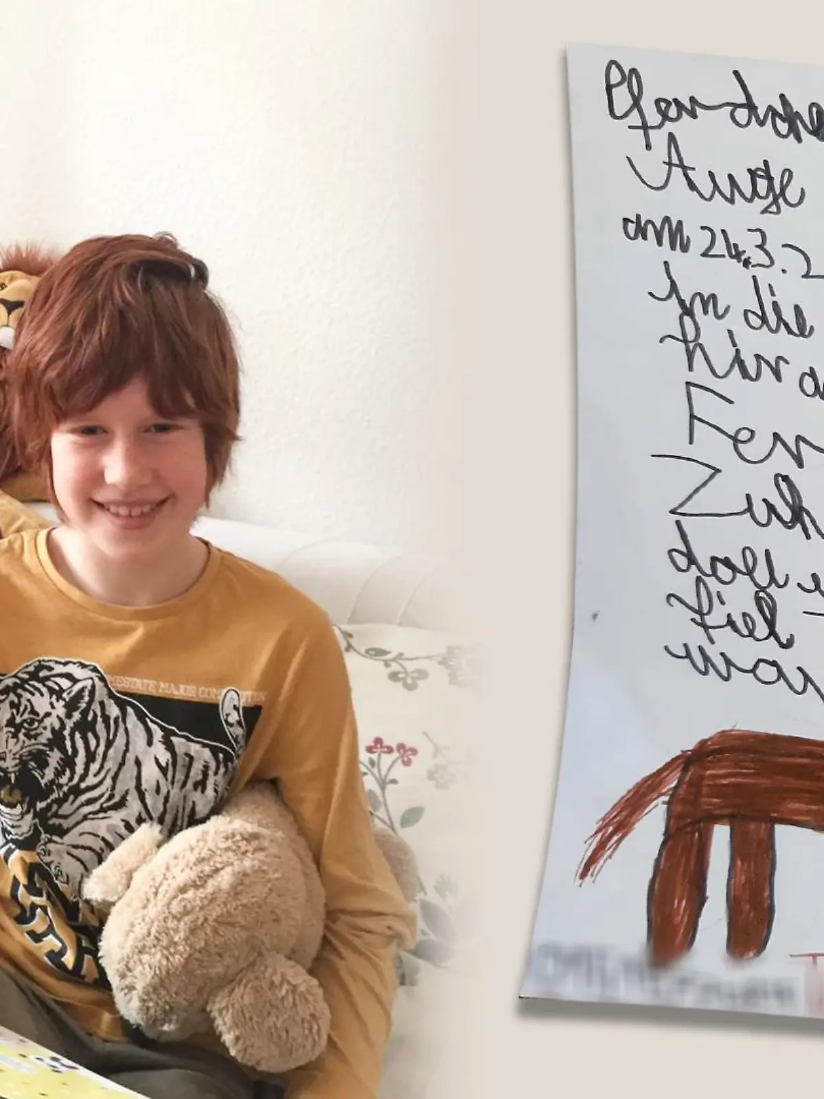 Jonas (10) und seine Mutter Ines G. suchen gemeinsam nach "Pferdchen"