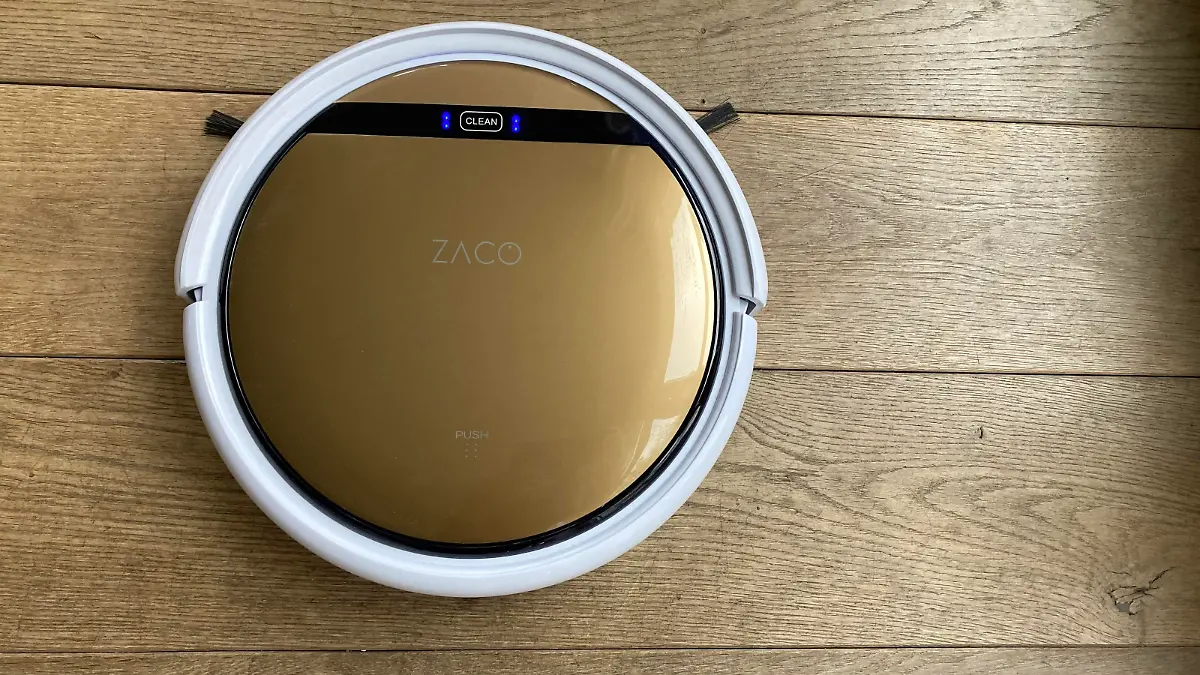 Saug- und Wischroboter Zaco V5x - sein Alleinstellungsmerkmal: der goldene Deckel