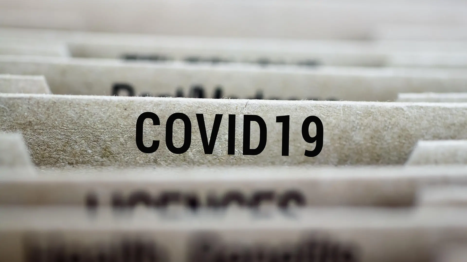 Folder of Coronavirus covid19 2019 nCoV outbreak