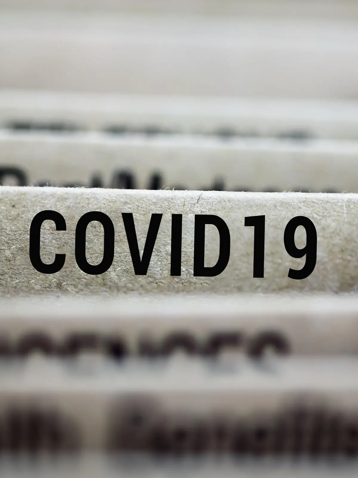Folder of Coronavirus covid19 2019 nCoV outbreak