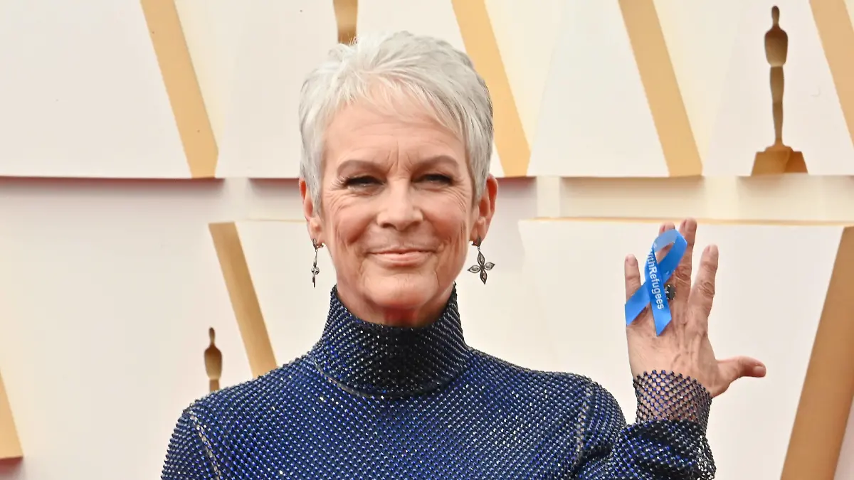  Jamie Lee Curtis arrives for the 94th annual Academy Awards at the Dolby Theatre in the Hollywood section of Los Angeles on Sunday, March 27, 2022. PUBLICATIONxINxGERxSUIxAUTxHUNxONLY LAP2022032765 JIMxRUYMEN