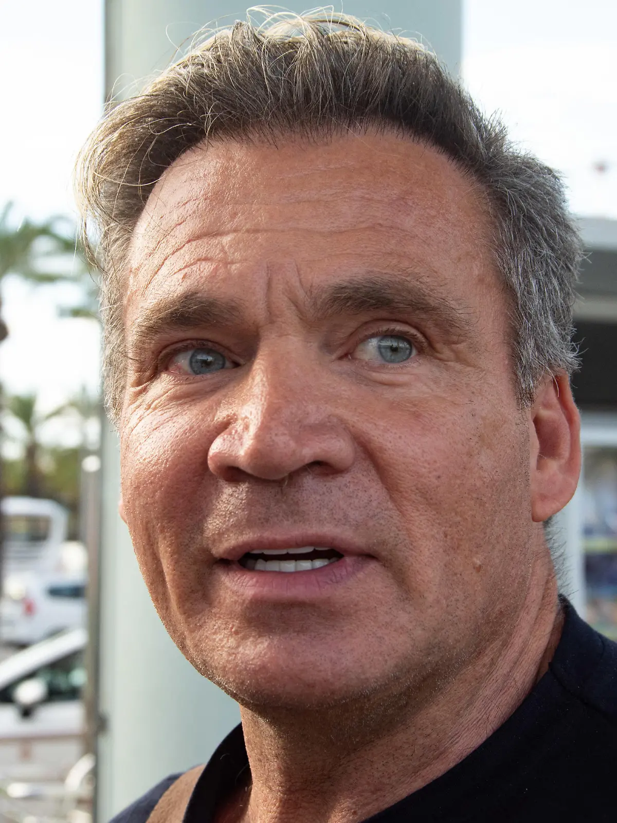Exkl.: Peter Klein kommt nach 8 Wochen in Deutschland zurück nach Mallorca. 
Bei dem TV-Format, an dem er in Deutschland teilgenommen hat, hat er 7 Kilos abgenommen. 
Flughafen - Mallorca - 080623