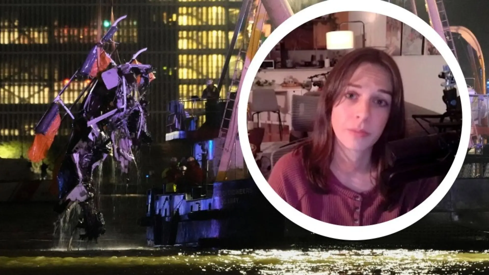 Dani Horbiak sah den Absturz des Helikopters zufällig aus ihrem Fenster mit an.