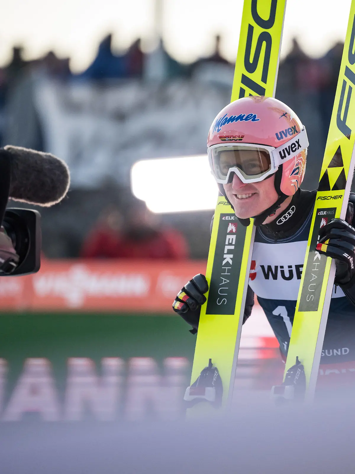 ARCHIV - 12.03.2022, Norwegen, Vikersund: Ski nordisch, Skispringen, Weltmeisterschaft, WM, Skifliegen, Durchgang 4: Severin Freund aus Deutschland nach seinem Sprung. (zu dpa: "Früherer Skisprung-Gesamtweltcupsieger Freund hört auf") Foto: Daniel Kopatsch/Fa/dpa +++ dpa-Bildfunk +++