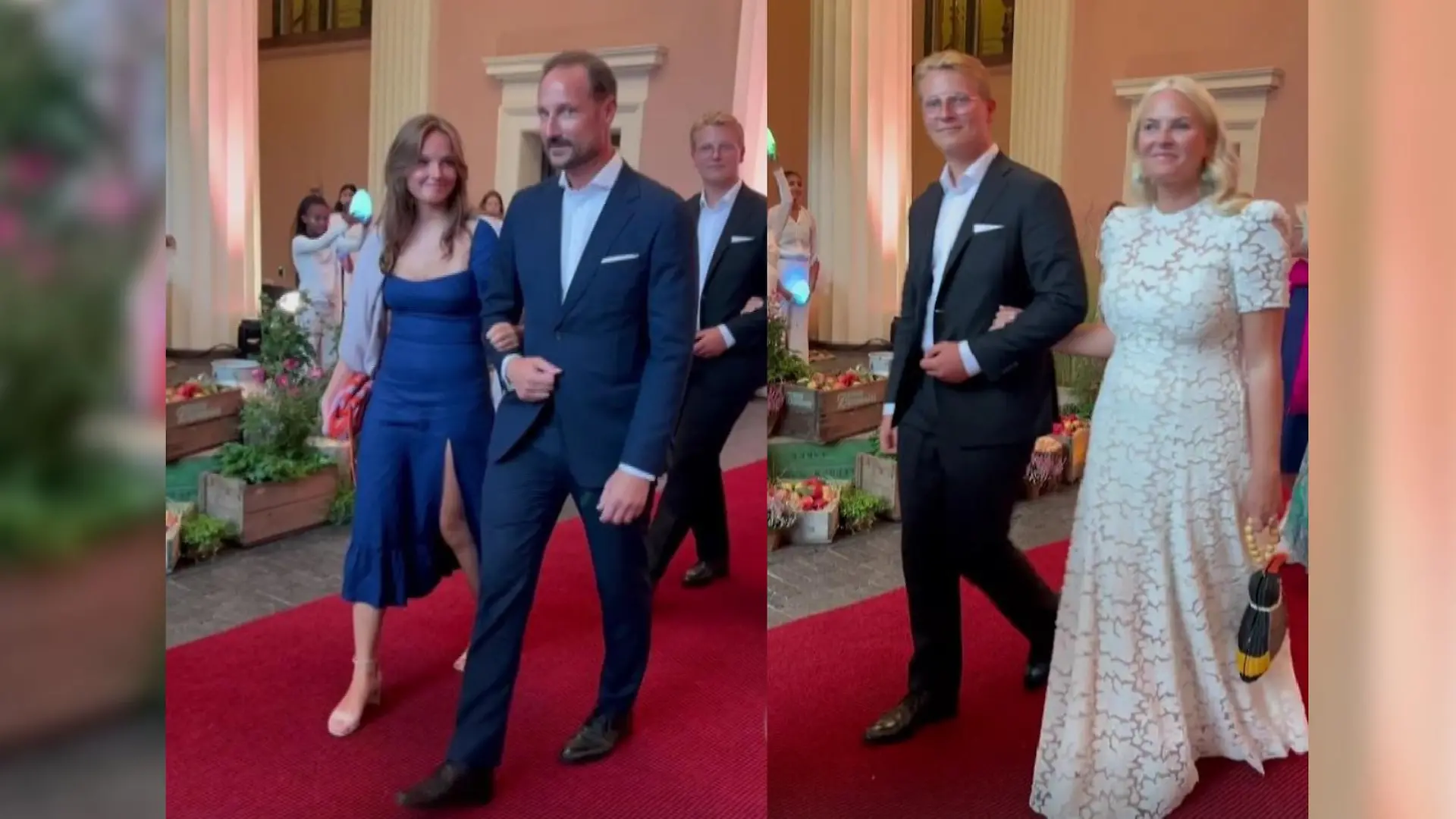 Kronprinz Haakon und Prinzessin Mette-Marit bei ihrer gemeinsamen Geburtstagsfeier mit ihren Kindern.