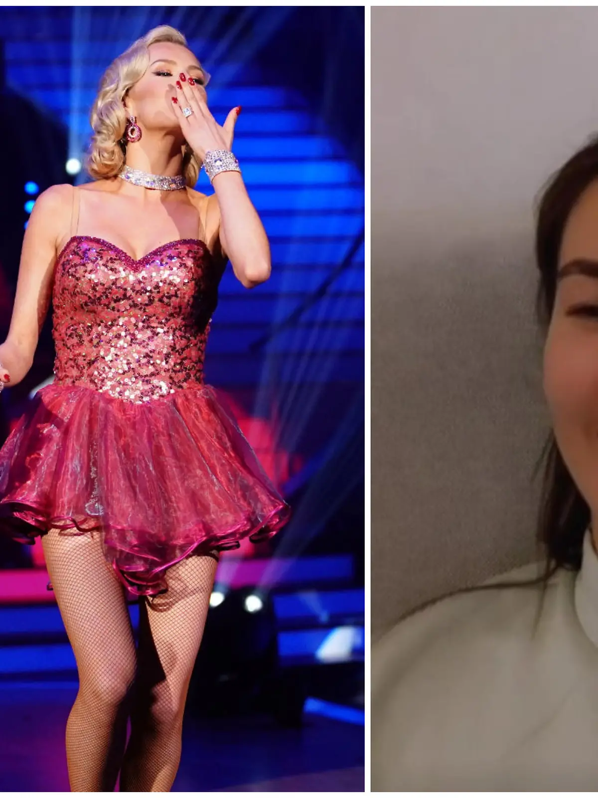 Renata Lusin hat sich mit dem Coronavirus infiziert, deshalb musste sie die fünfte Liveshow von "Let's Dance" vom Sofa aus verfolgen