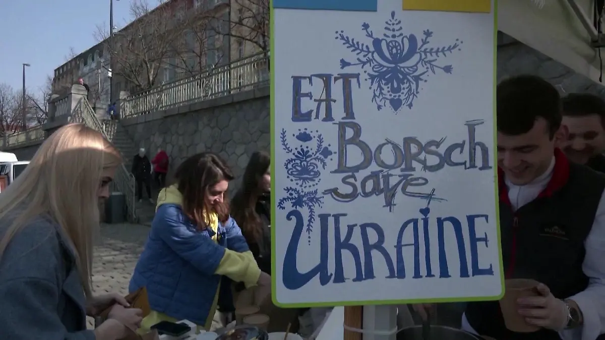 "Esst Borschtsch - rettet die Ukraine" - Aktion einer geflohenen ukrainischen Star-Köchin