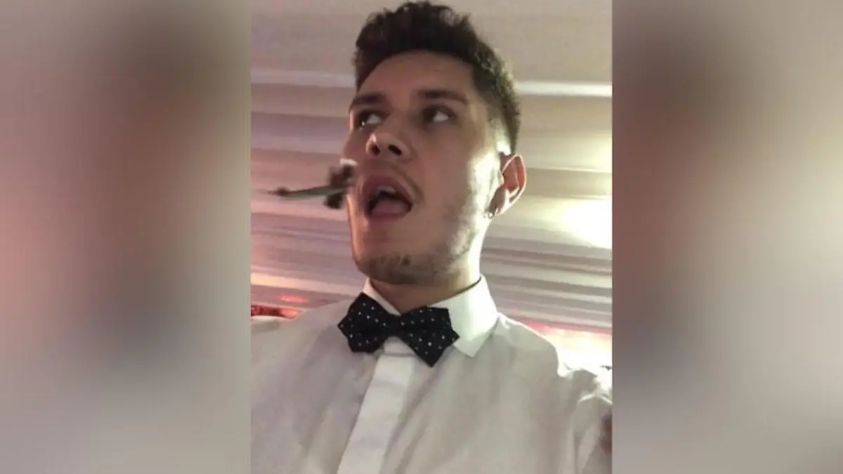 Alvaro Rodriguez (29) aus dem chilenischen Santiago dachte sich wohl: Eine normale Hochzeitstorte kann ja jeder!