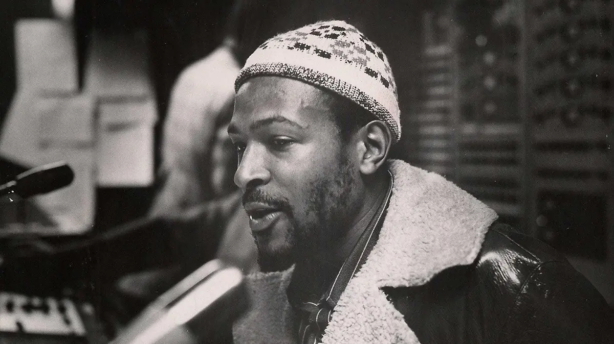 Ein Foto von Marvin Gaye, 1971.