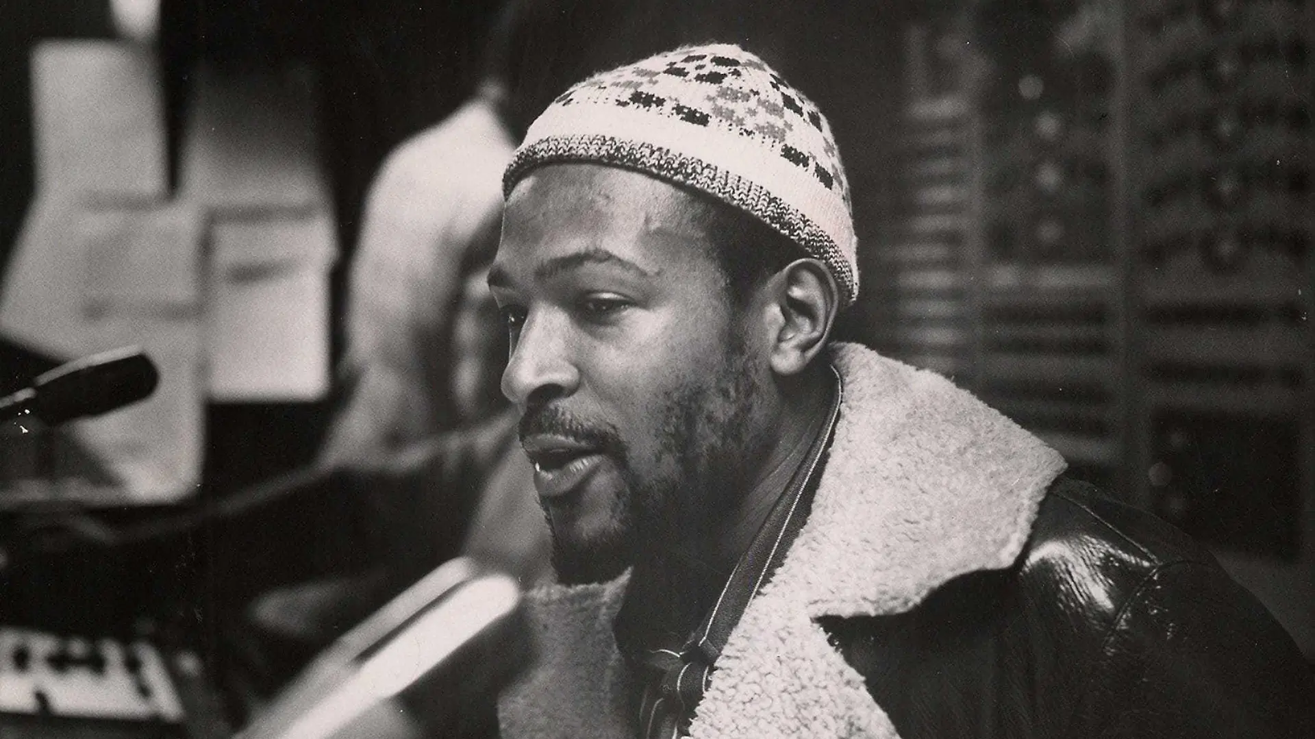 Ein Foto von Marvin Gaye, 1971.