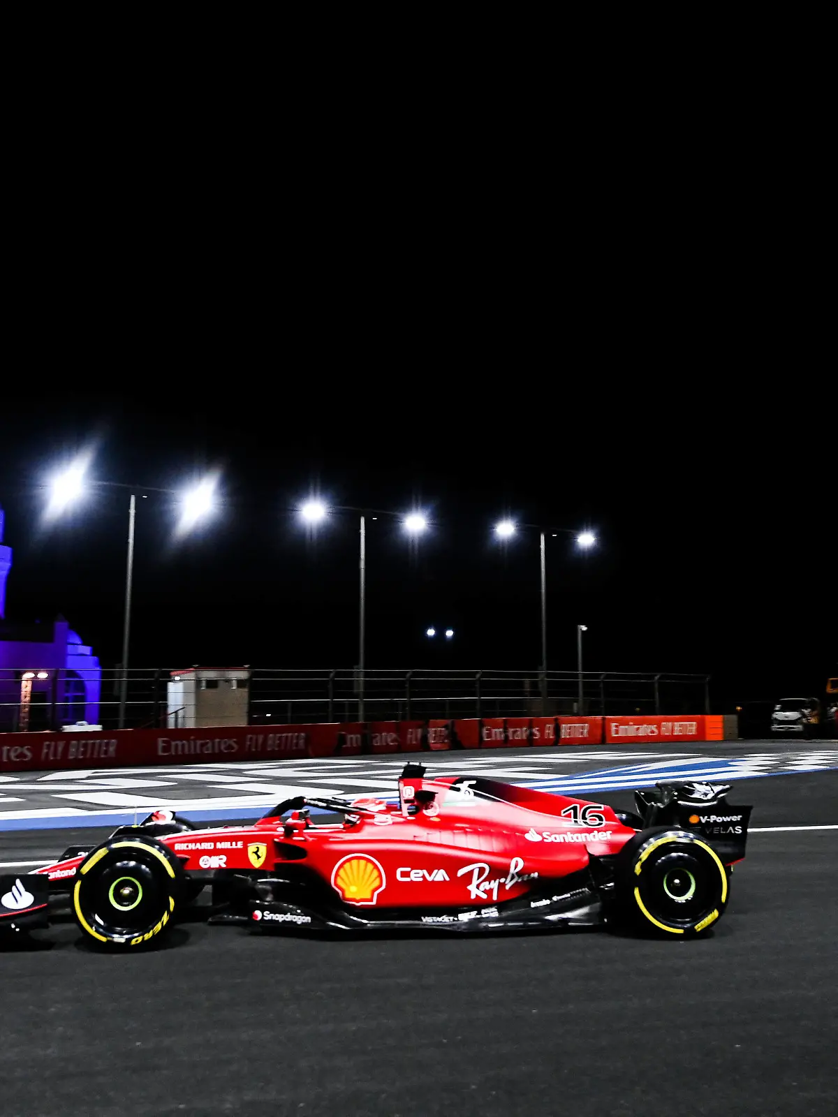 Formula 1 2022: Saudi Arabian GP JEDDAH STREET CIRCUIT, SAUDI ARABIA - MARCH 25: Charles Leclerc, Ferrari F1-75 during the Saudi Arabian GP at Jeddah Street Circuit on Friday March 25, 2022 in Jeddah, Saudi Arabia. Photo by Mark Sutton / Sutton Images Images PUBLICATIONxINxGERxSUIxAUTxHUNxONLY GP2202_171734MS1_7073 