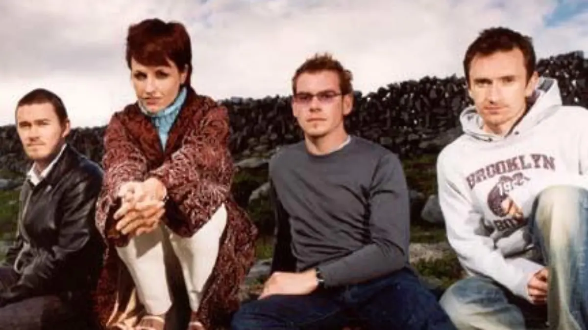 The Cranberries: Sängerin Dolores O'Roirdan und Bandmitglieder: Noel,Michael,Fergal
