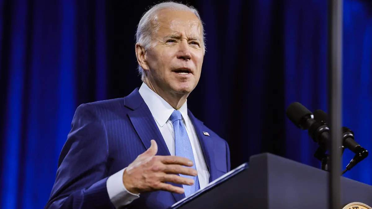  President Joe Biden speaks during the National League of Cities Congressional City Conference held at Marriott Marquis in Washington, DC on Monday, March 14, 2022. PUBLICATIONxINxGERxSUIxAUTxHUNxONLY OC11 OliverxContreras