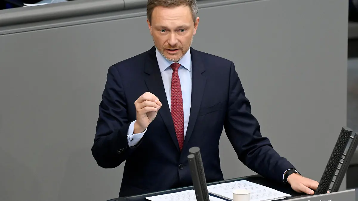 Christian Lindner in der 23. Sitzung des Deutschen Bundestages im Reichstagsgebäude. Berlin, 22.03.2022 *** Christian Lindner in the 23 session of the German Bundestag in the Reichstag building Berlin, 22 03 2022. Foto:xF.xKernx/xFuturexImage