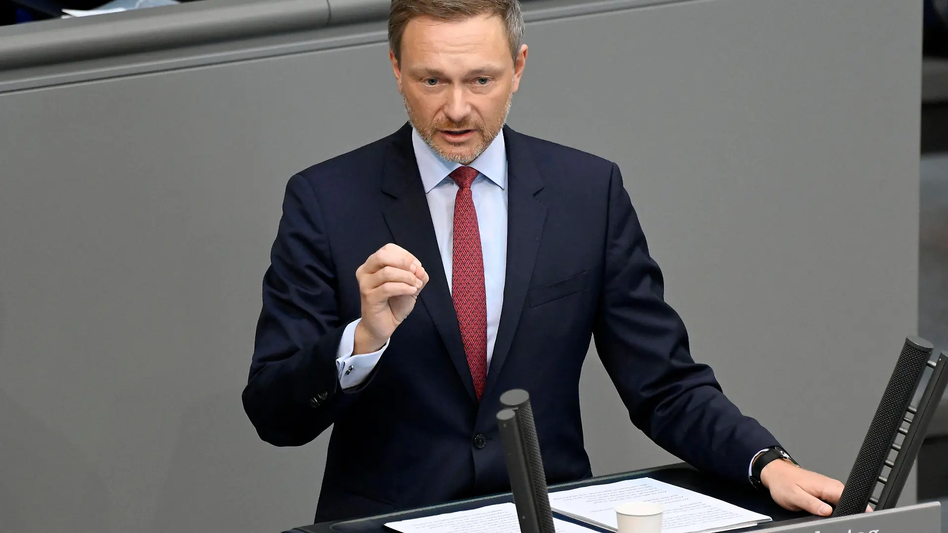 Christian Lindner in der 23. Sitzung des Deutschen Bundestages im Reichstagsgebäude. Berlin, 22.03.2022 *** Christian Lindner in the 23 session of the German Bundestag in the Reichstag building Berlin, 22 03 2022. Foto:xF.xKernx/xFuturexImage