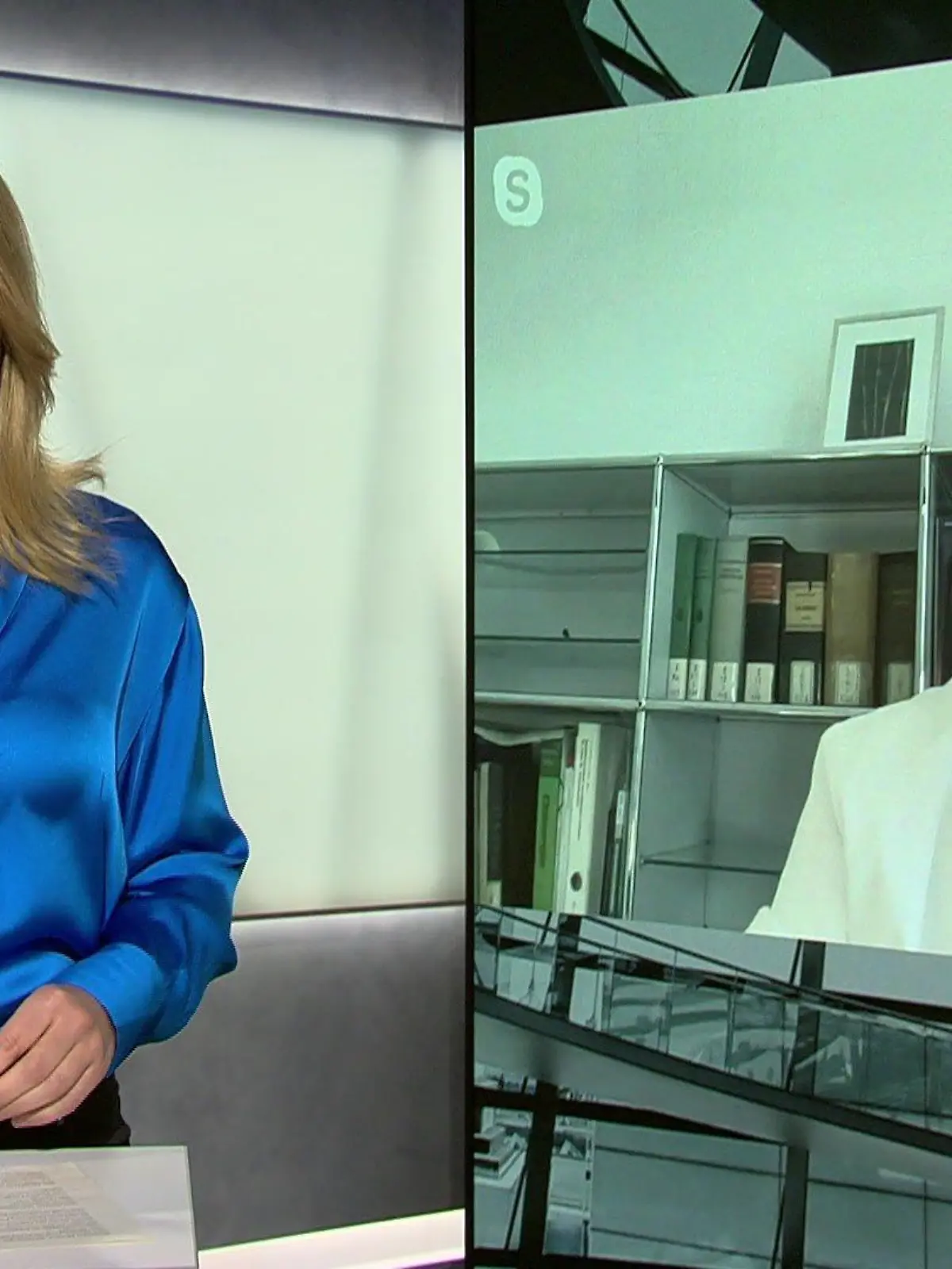Vivian Bahlmann spricht mit Alexander Mustea