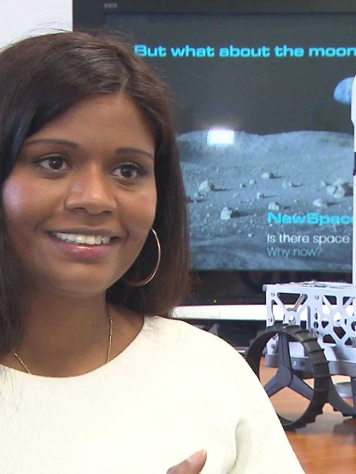 Irene in ihrem Berliner Start-Up Neurospace.
