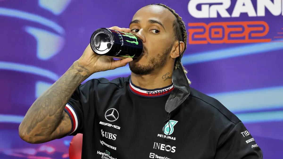 HAMILTON Lewis (gbr), Mercedes AMG F1 Team W13, portrait press conference during the Formula 1 Gulf Air Bahrain Grand Prix 2022, 1st round of the 2022 FIA Formula One World Championship, on the Bahrain International Circuit, from March 18 to 20, 2022 in Sakhir, Bahrain - Photo DPPI