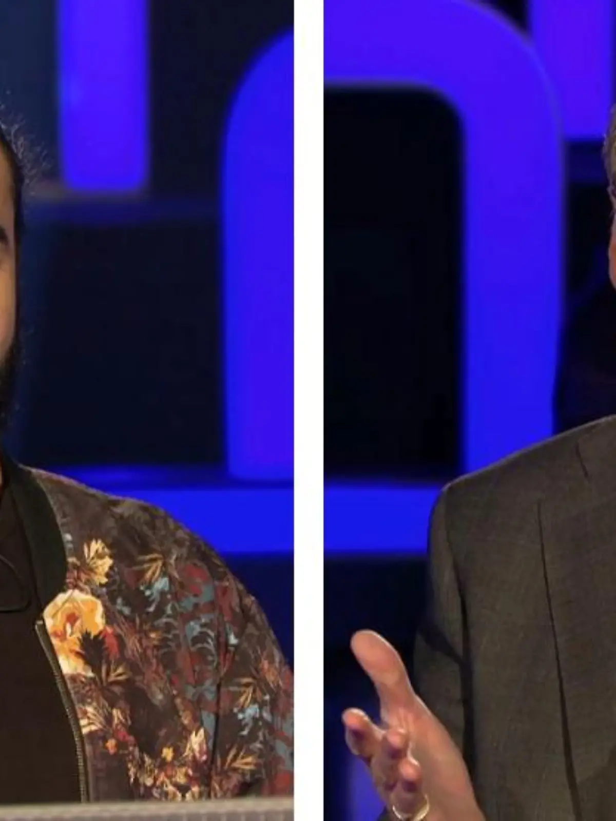 "Wer wird Millionär?"-Kandidat Cem Arslan und Moderator Günther Jauch