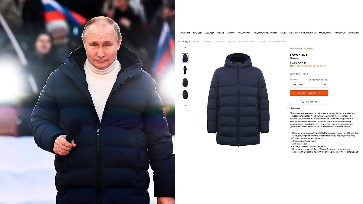 Wladimir Putin bei seiner Rede im Moskauer Luschniki-Stadion