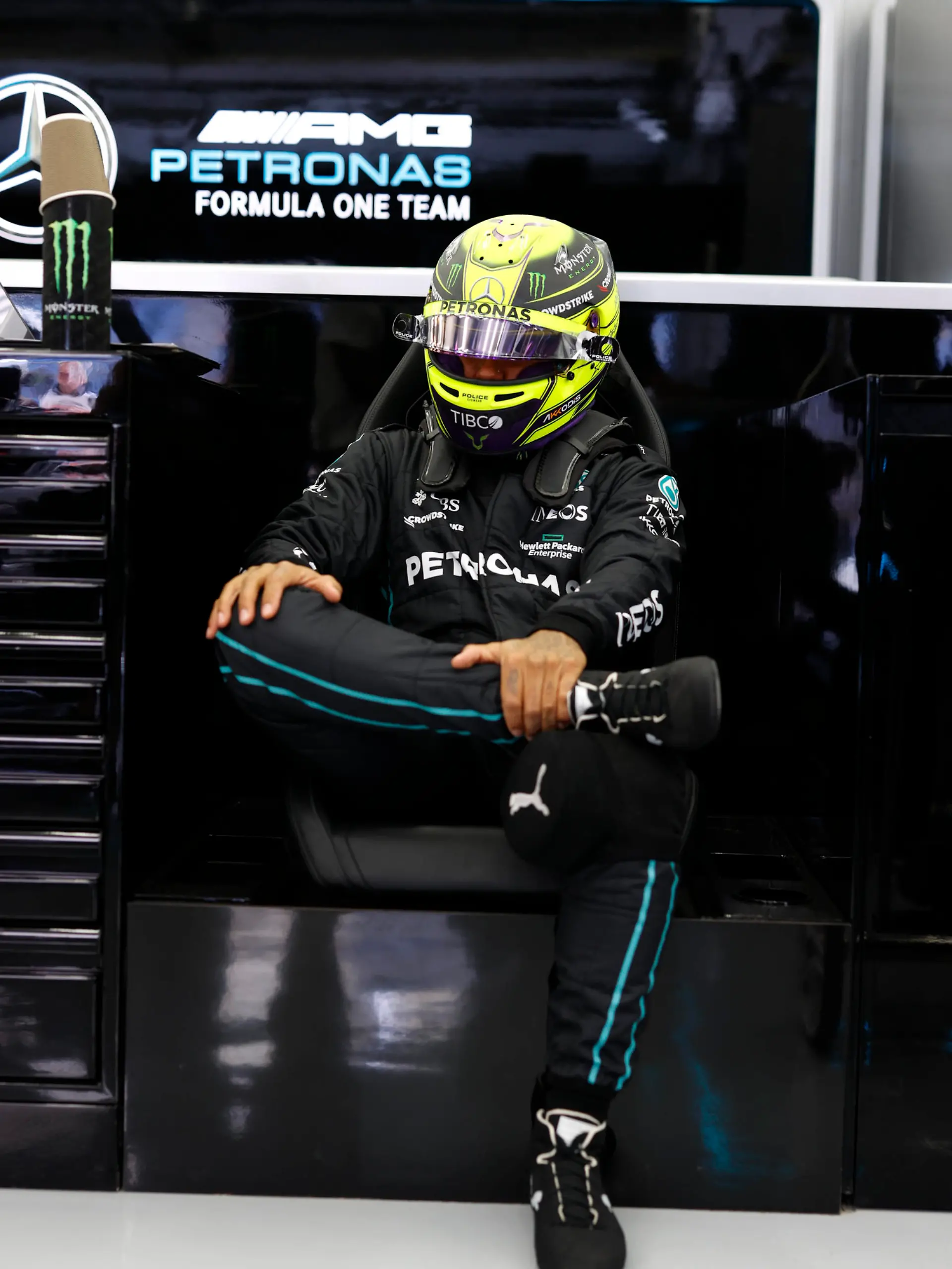#44 Lewis Hamilton (GBR, Mercedes-AMG Petronas F1 Team), F1 Grand Prix of Bahrain at Bahrain International Circuit on March 19, 2022 in Sakhir, Bahrain. (Photo by HOCH ZWEI)
