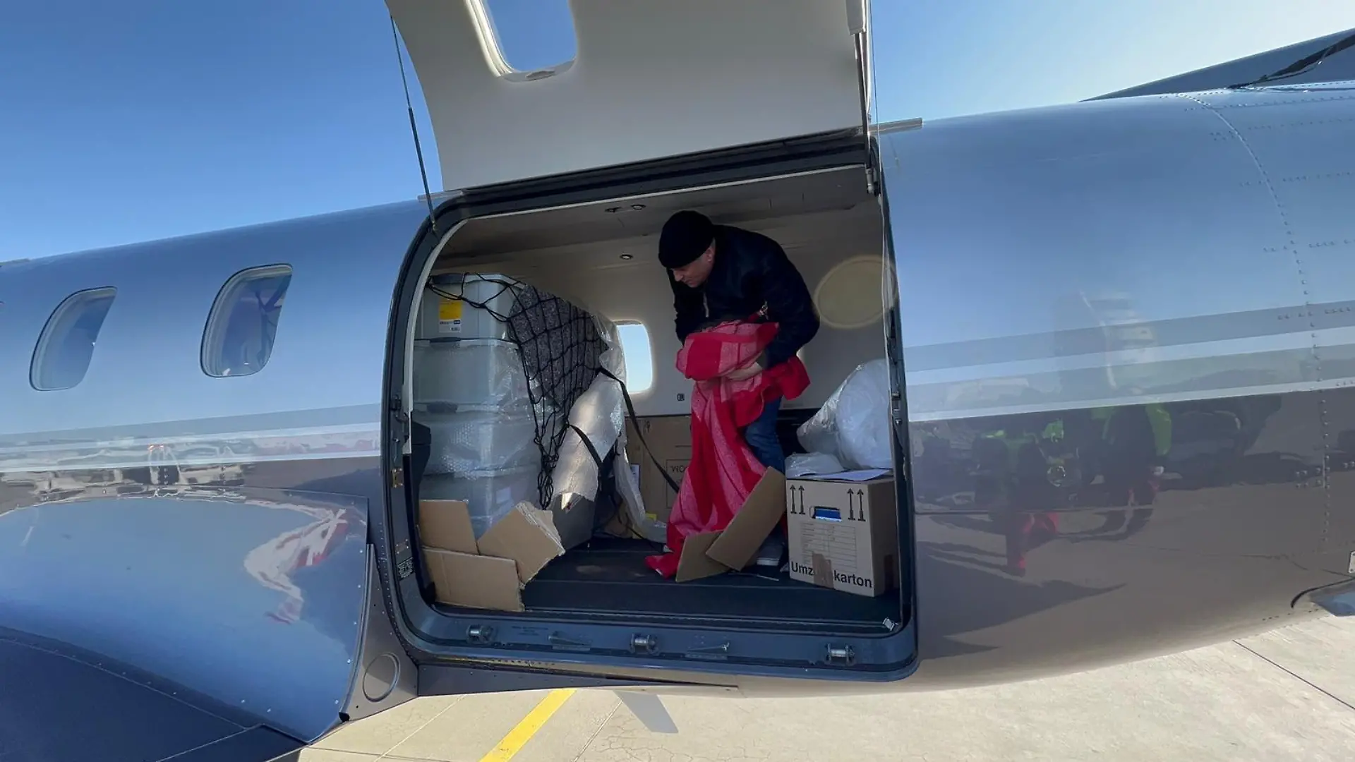 Roland Otto ist einer der Piloten, die heute nach Polen und in die Slowakei geflogen sind.