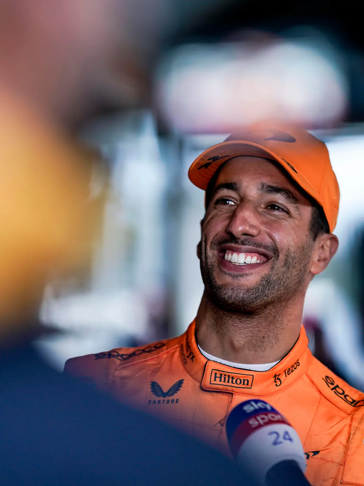  February 24, 2022, Montmelo, Spain: DANIEL RICCIARDO of Australia and McLaren F1 Team in the paddock during day two of the 2022 FIA Formula 1 Pre-Season testing at Circuit de .Barcelona-Catalunya in Montmelo, Spain. Montmelo Spain - ZUMAg147 20220224_zap_g147_084 Copyright: xJamesxGasperottix