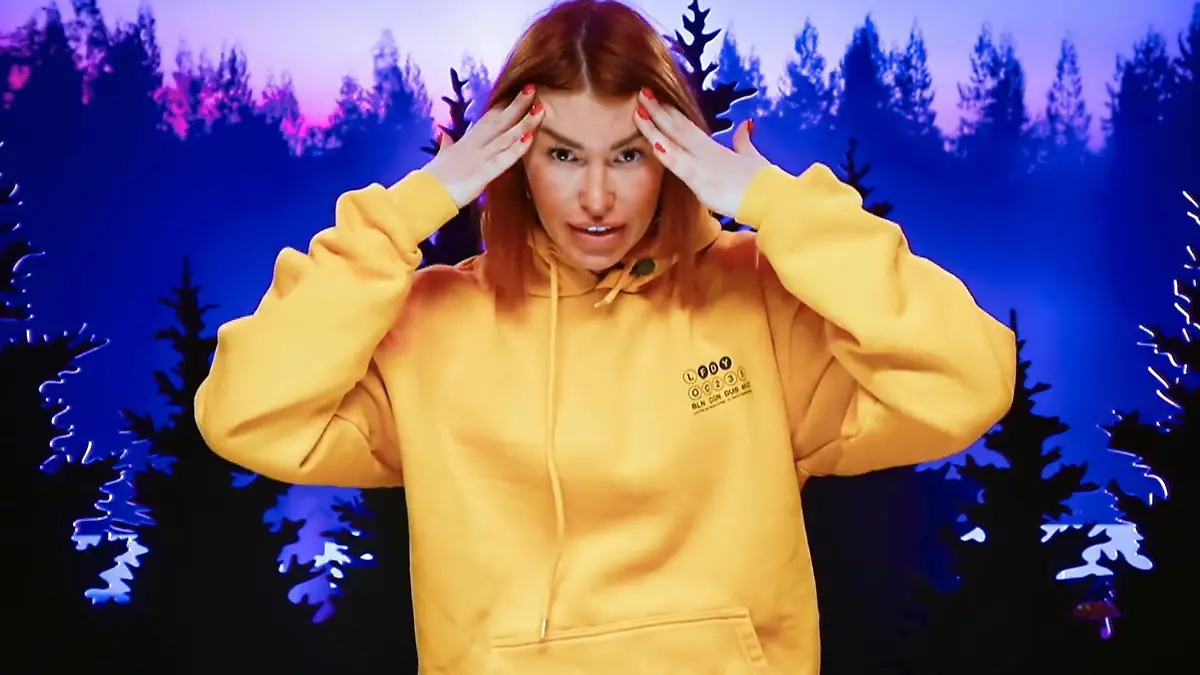„#CoupleChallenge“-Kandidatin Denise kann nicht fassen, was sie da gerade gesehen hat.
