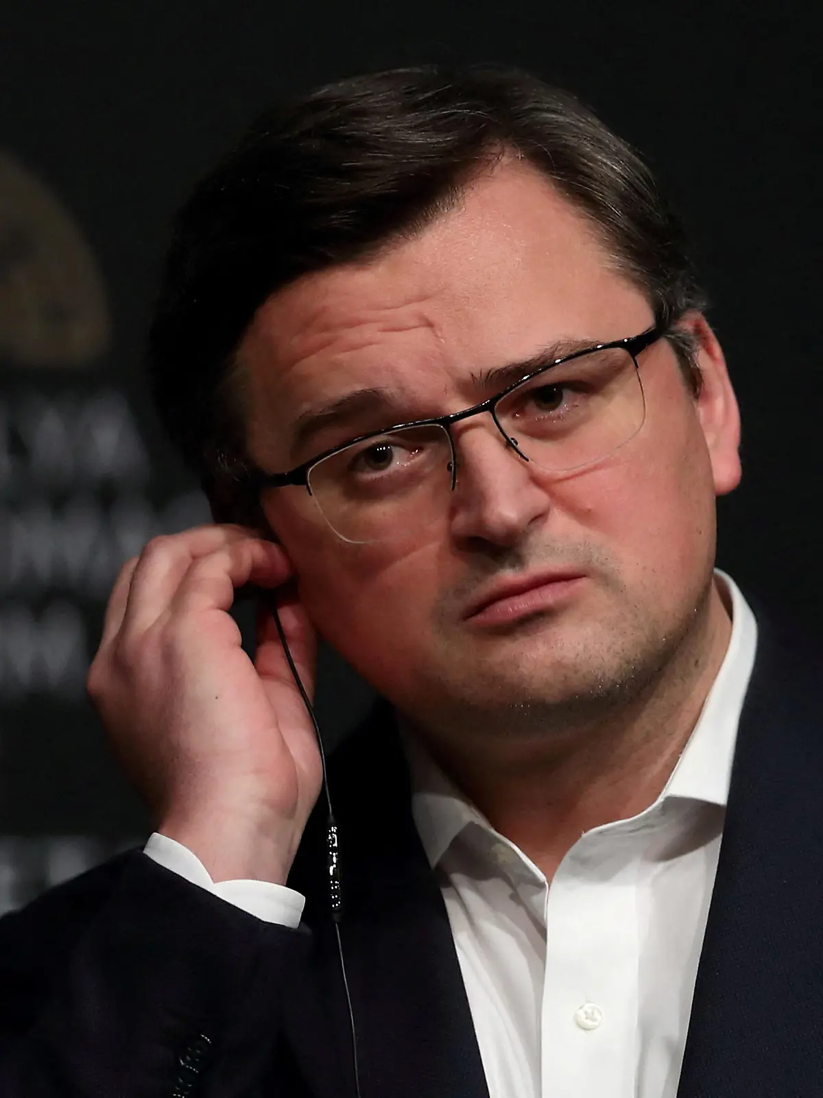 FILE PHOTO: Ukrainian Foreign Minister Dmytro Kuleba attends a news conference after meeting with his counterparts Russian Sergei Lavrov and Turkish Mevlut Cavusoglu, amid Russia's invasion of Ukraine, in Antalya, Turkey March 10, 2022. REUTERS/Murad Sezer/File Photo
