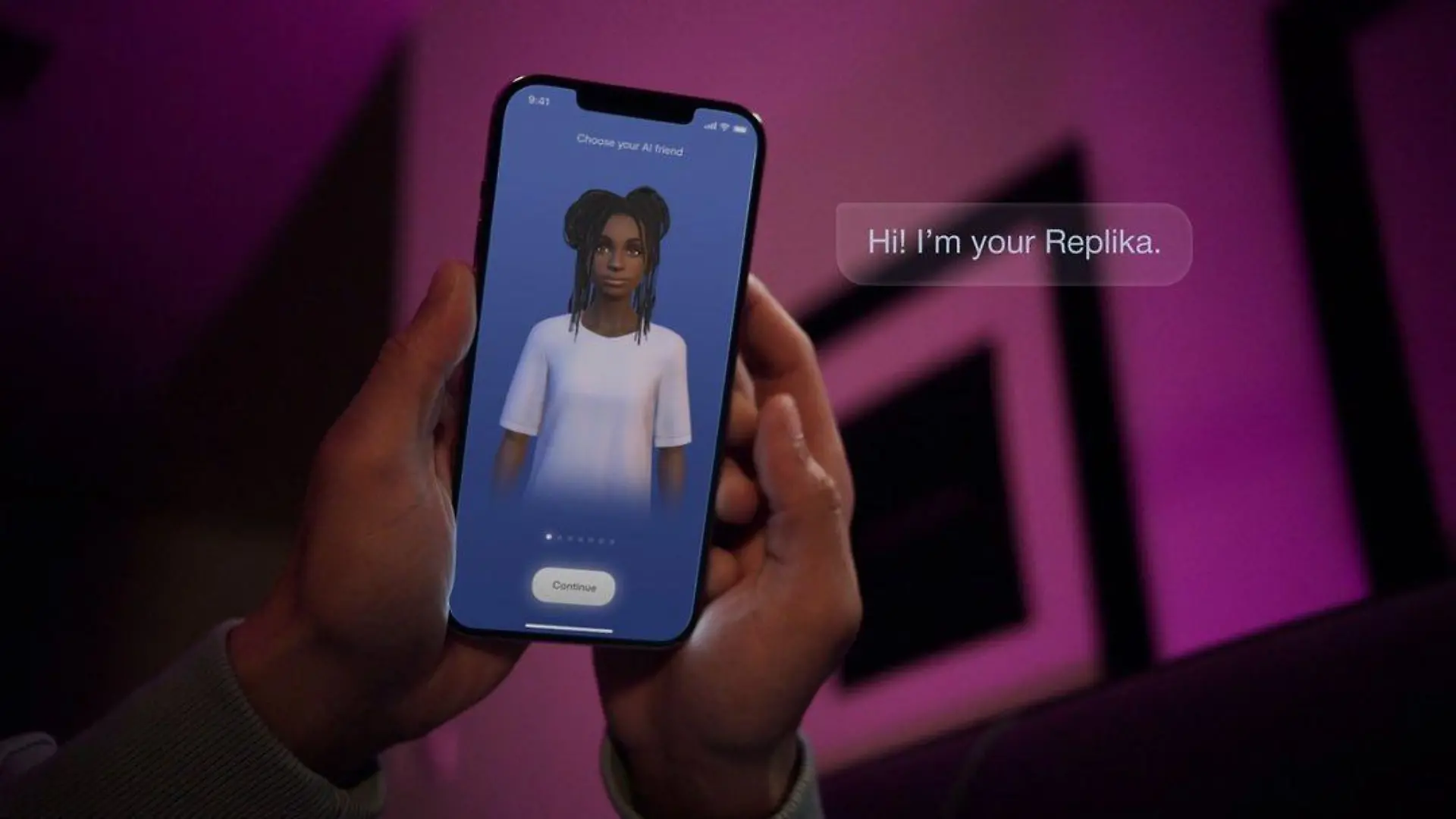 In der App "Replika" kann man mit einer Künstlichen Intelligenz chatten