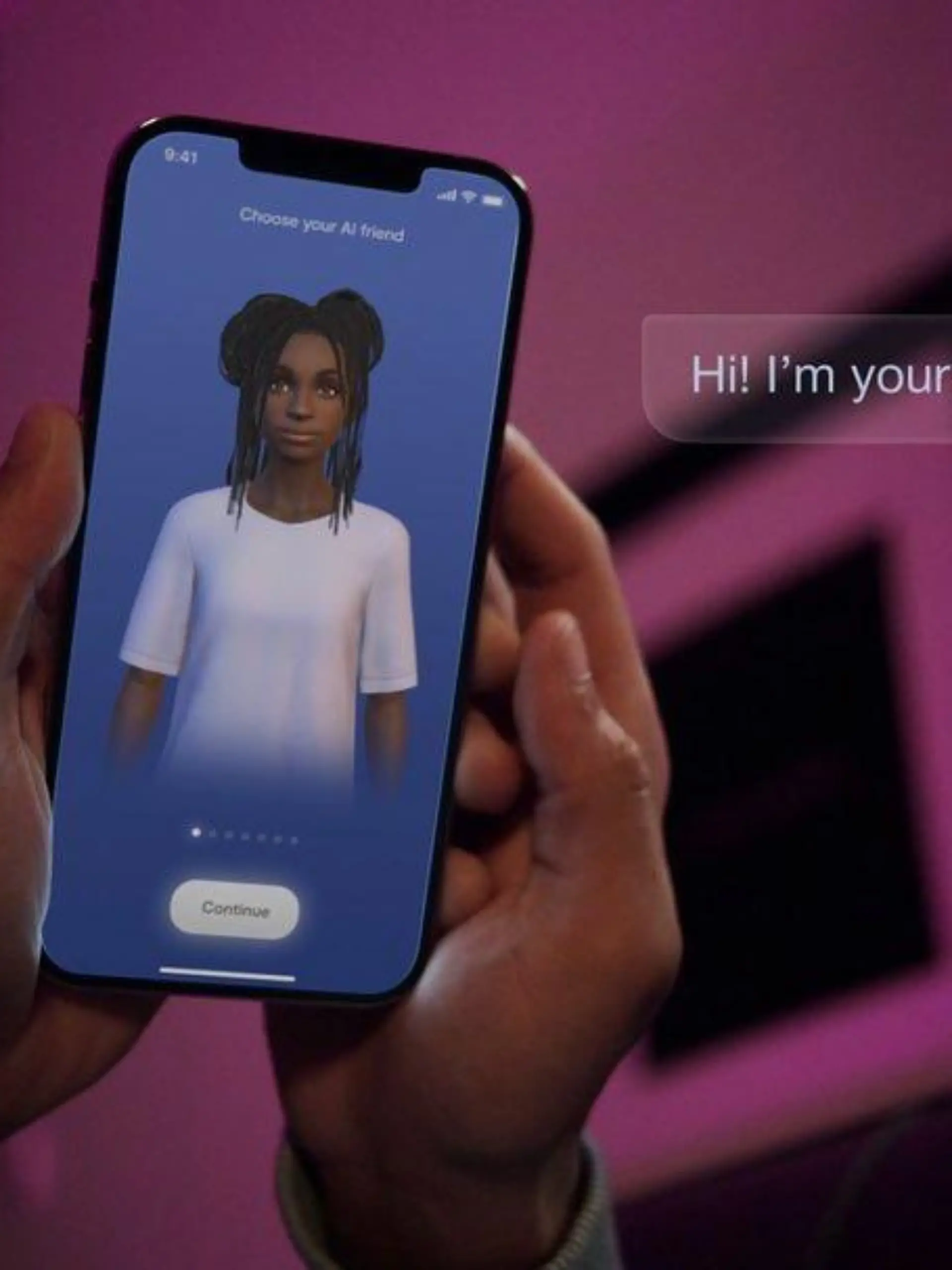 In der App "Replika" kann man mit einer Künstlichen Intelligenz chatten