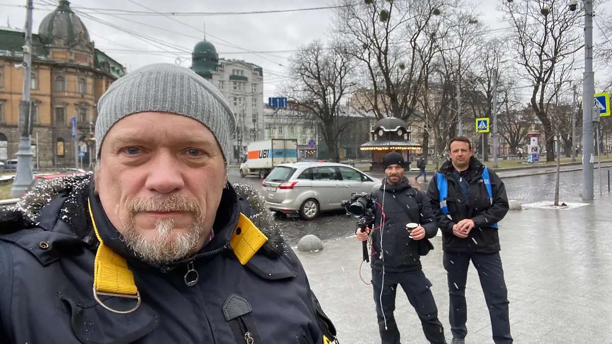 Unser RTL-Team in Lwiw.