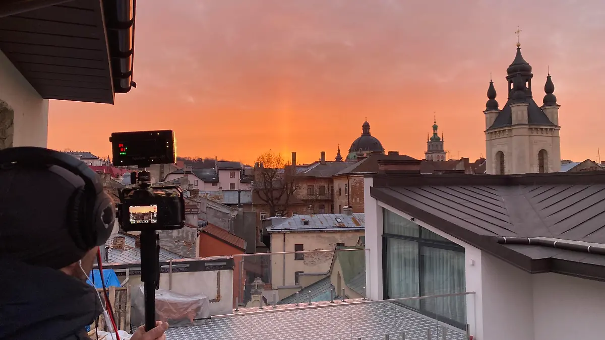 Sonnenaufgang in Lwiw